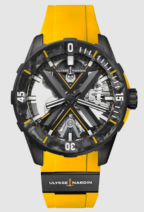 Ulysse Nardin Diver X Skeleton 44mm Replica Watch Price 3723-170LE-2A-BLACK/3B